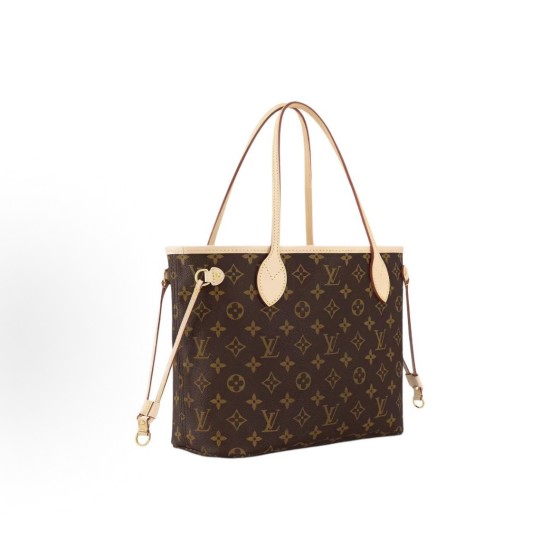 LOUIS VUITTON NEVERFULL PM mother-and-child bag, small brown